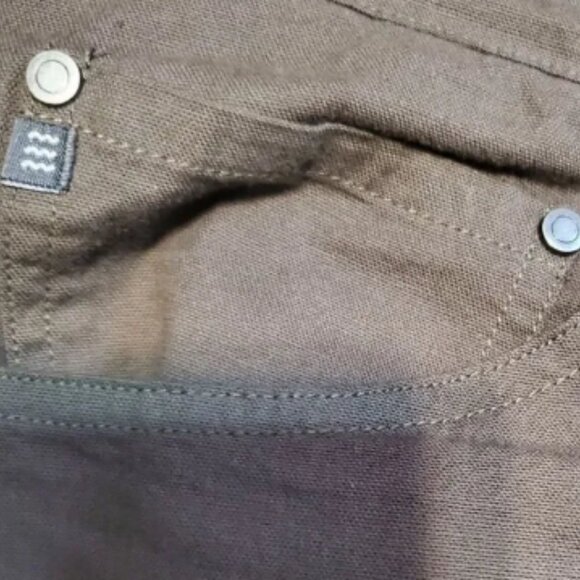 Free Fly Stretch Canvas 5 Pocket Pant Men's Size 34X32 Tabacco Brown | EUC - Picture 3 of 4